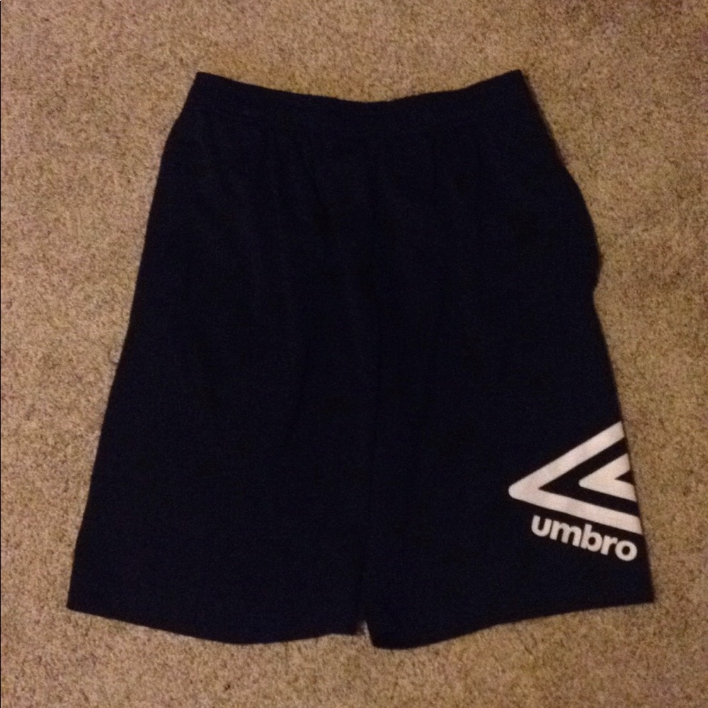 Black umbro shorts